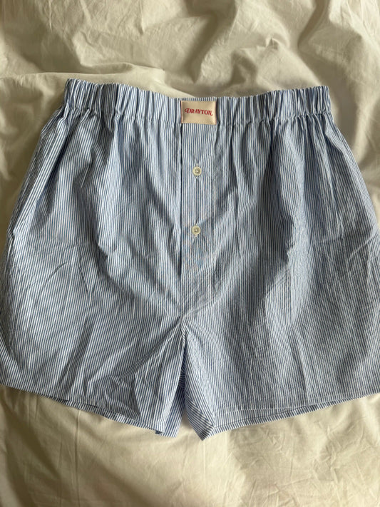 Seersucker Stripe Boxer Shorts