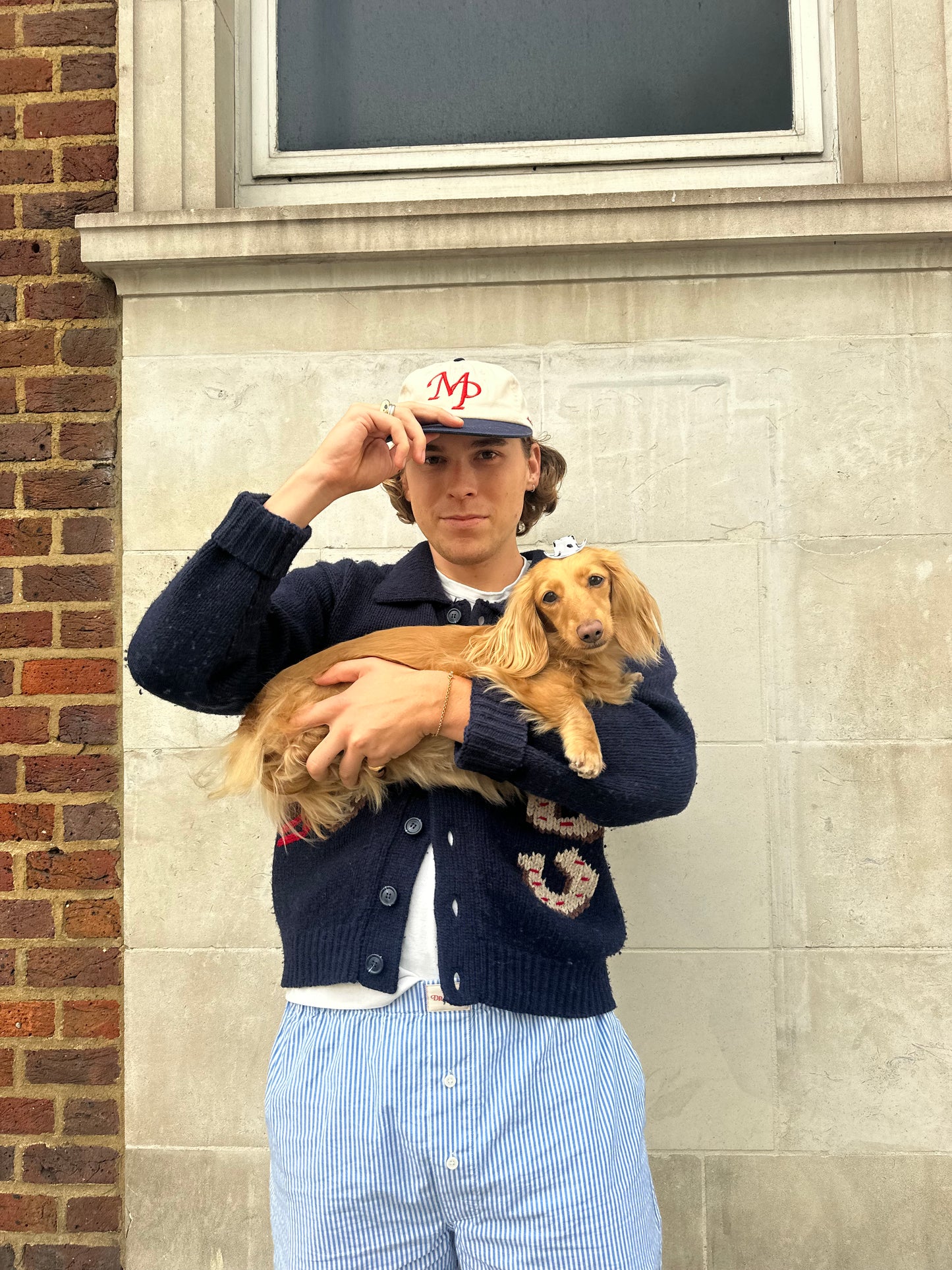 The Classic Pyjama Trouser – Royal Blue Oxford Stripe