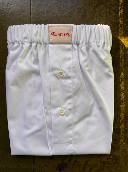 White Boxer Shorts - Red Label