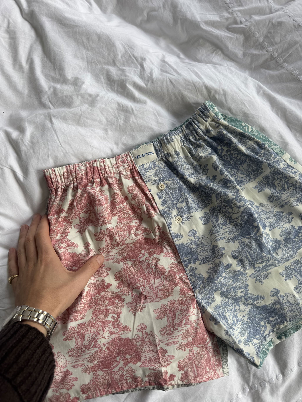Limited Edition Toile de Jouy Patchwork Boxer Shorts
