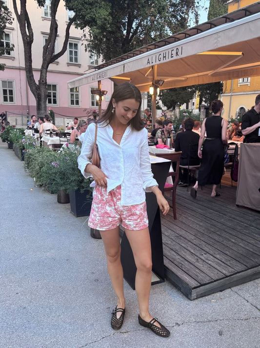 Classic Toile de Jouy Pink Unisex Boxer Shorts