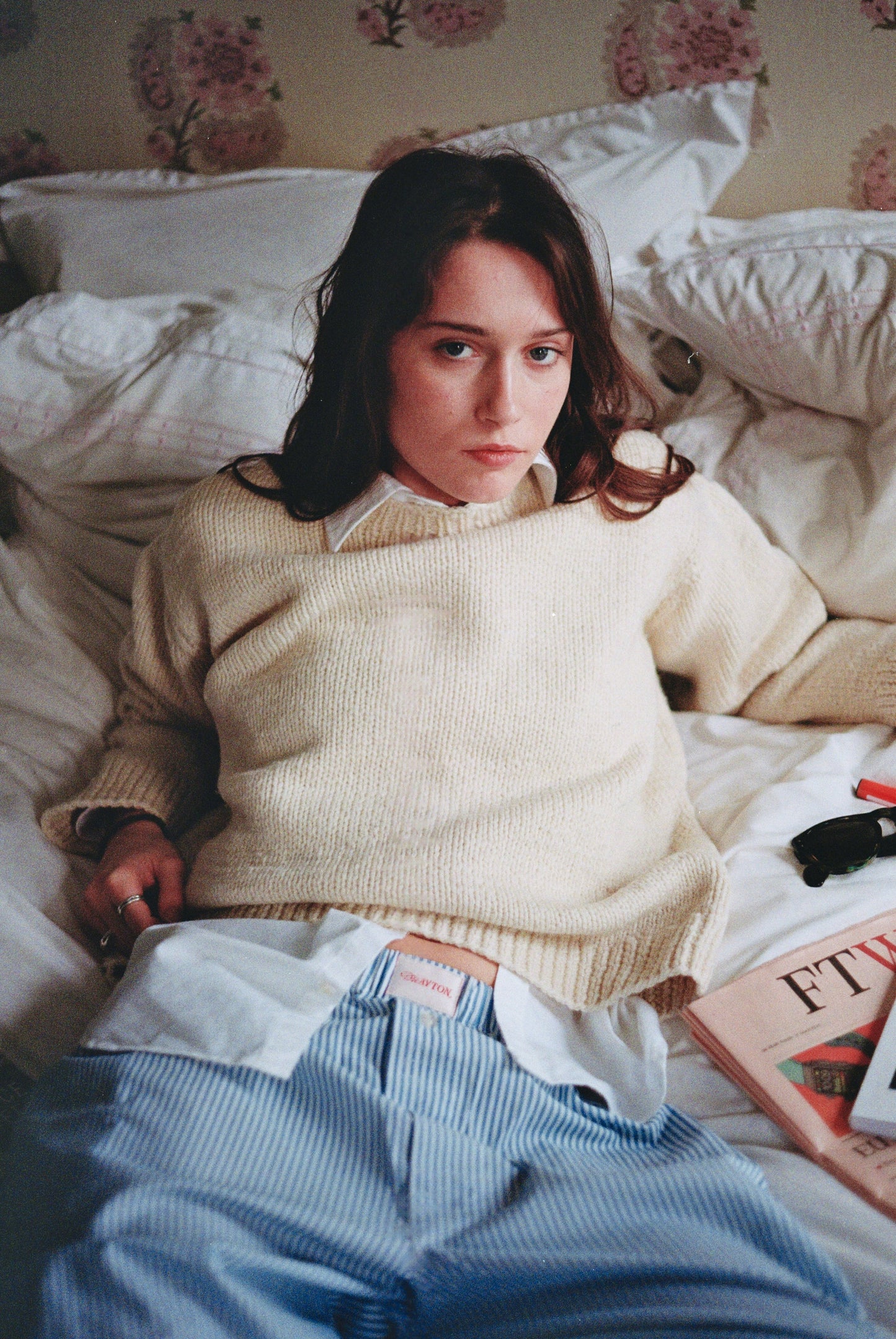 The Classic Pyjama Trouser – Royal Blue Oxford Stripe