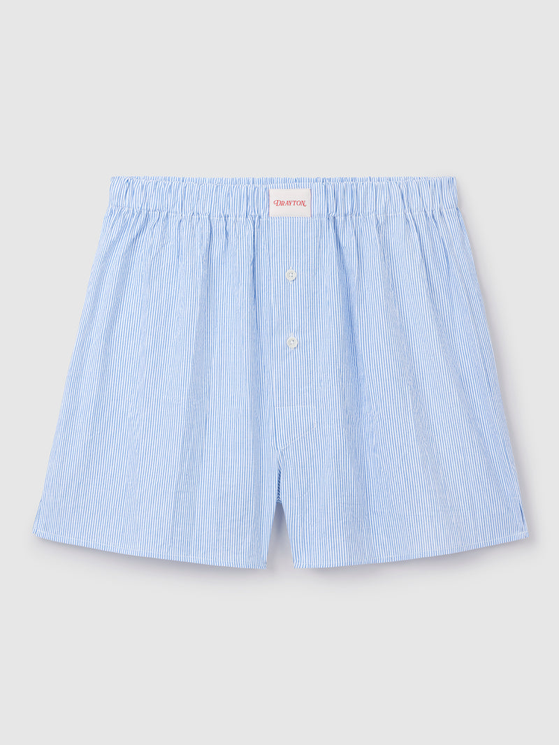 Seersucker Stripe Boxer Shorts