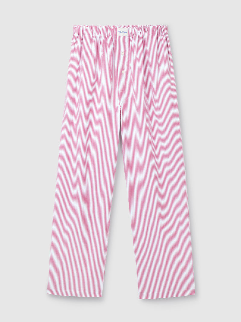 Crimson Oxford Stripe Pyjama Trouser