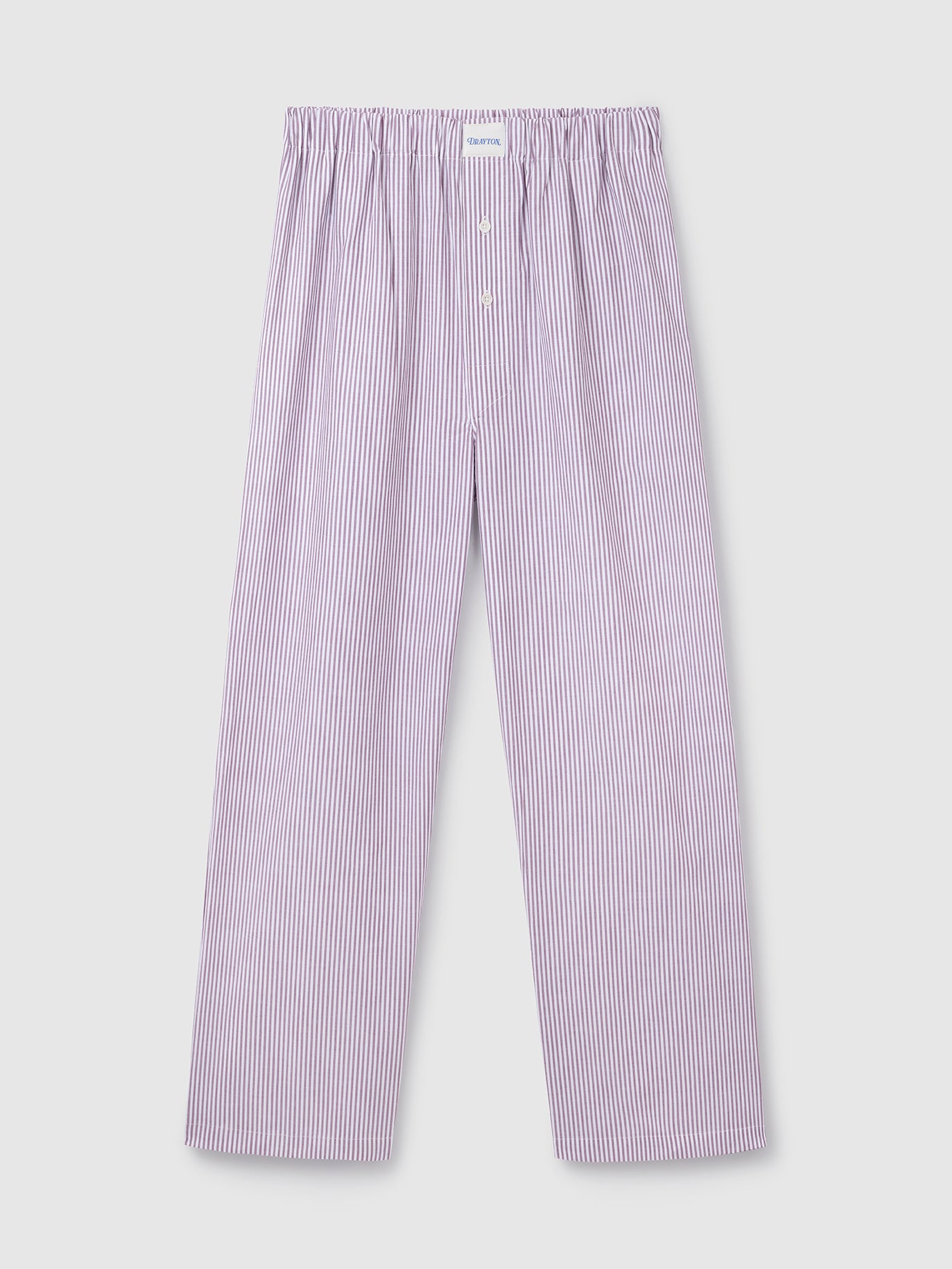 Chocolate Oxford Stripe Pyjama Trouser