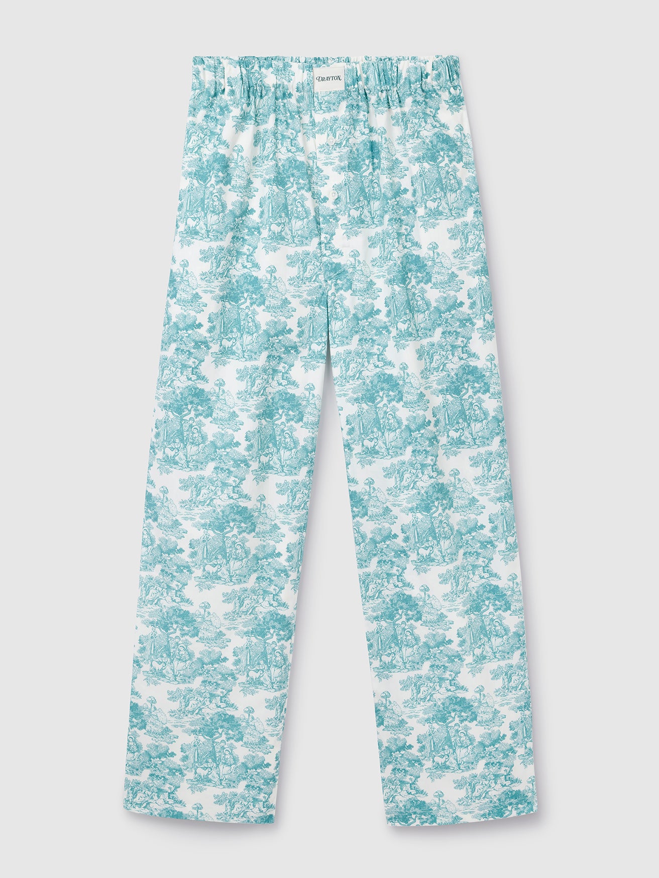 Green Toile de Jouy Pyjama Trouser