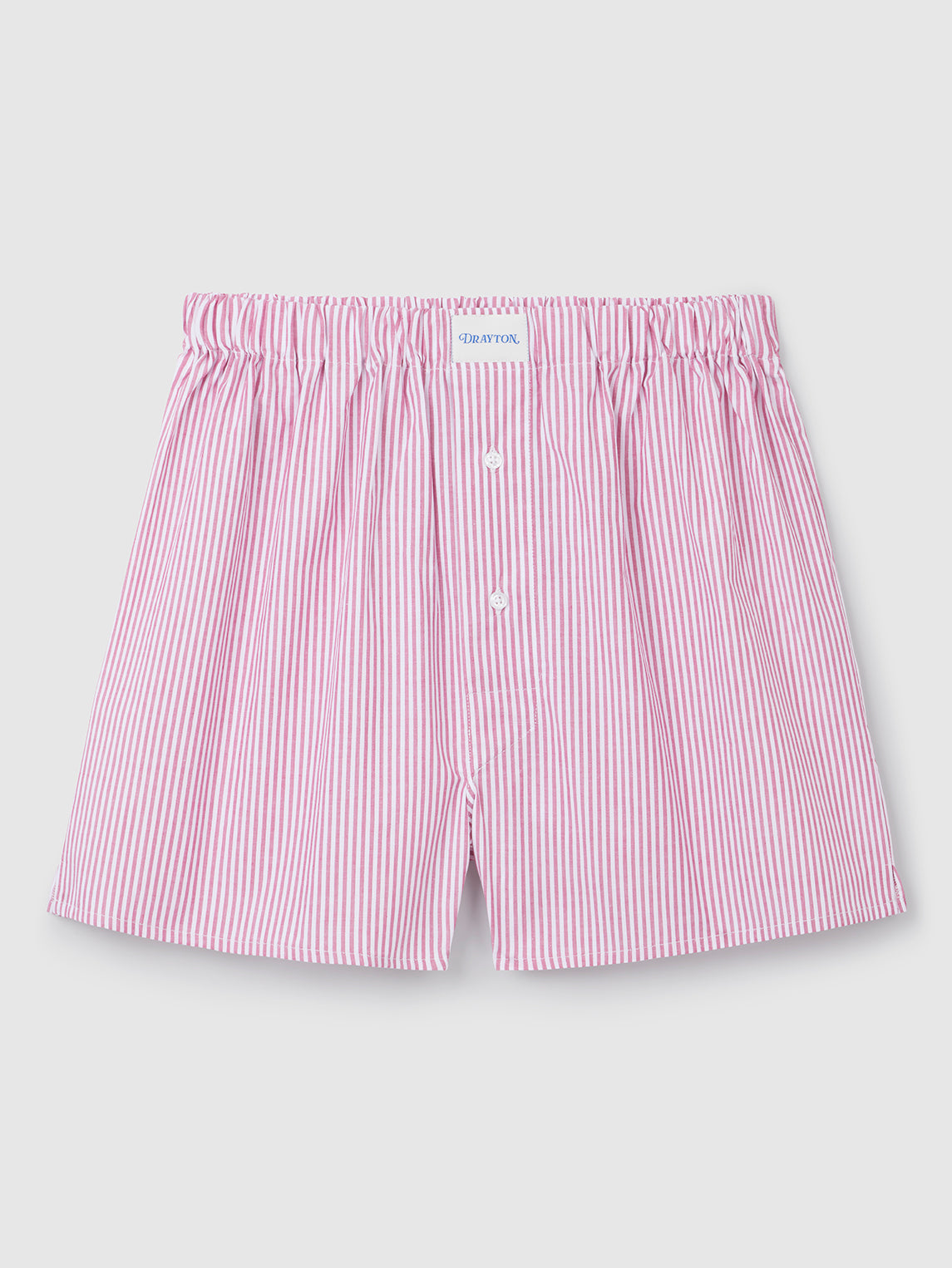 Crimson Red Oxford Stripe Boxer Shorts