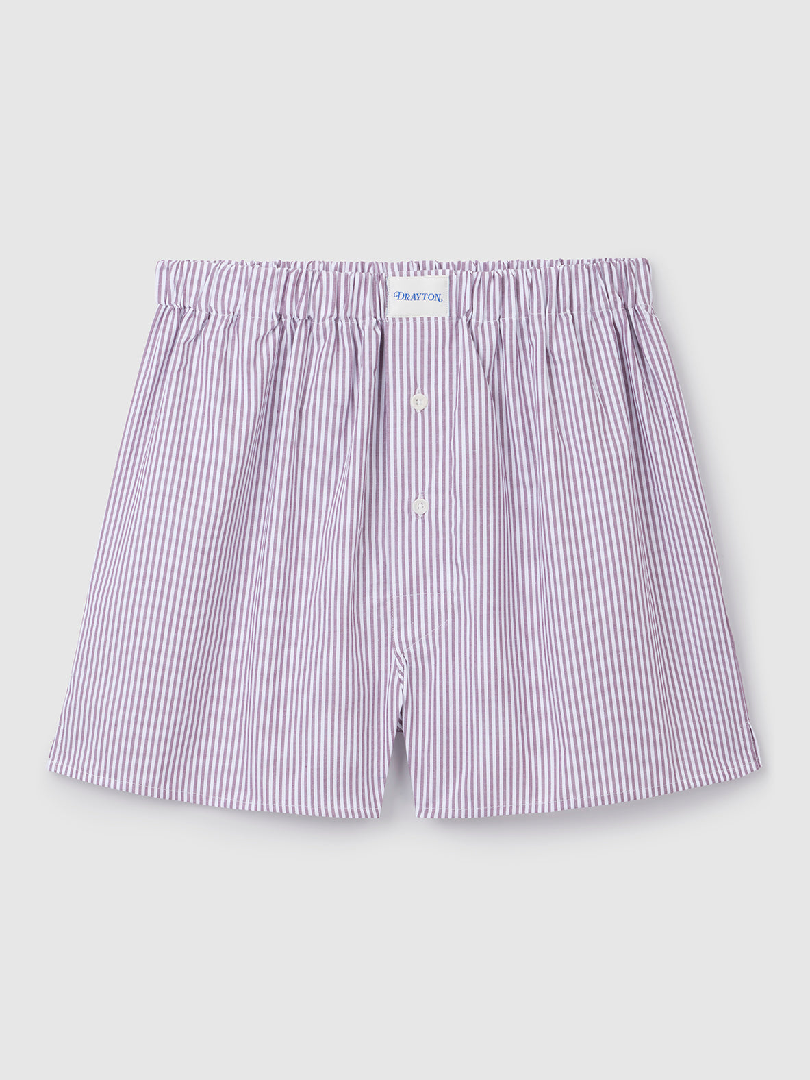 Chocolate Oxford Stripe Boxer Shorts