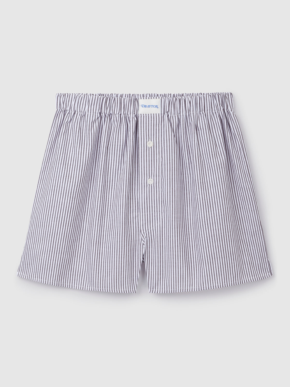 Chocolate Oxford Stripe Boxer Shorts