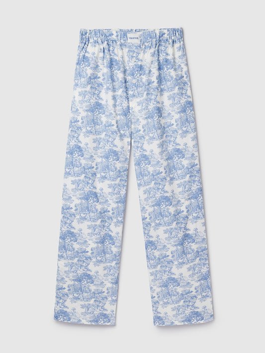 Blue Toile de Jouy Pyjama Trouser