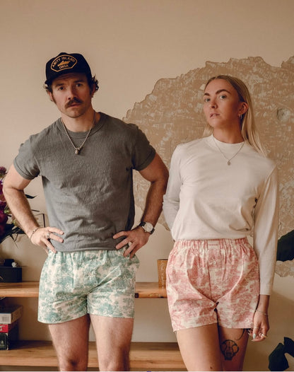 Toile de Jouy Boxer Shorts Set - 3 Pack Unisex