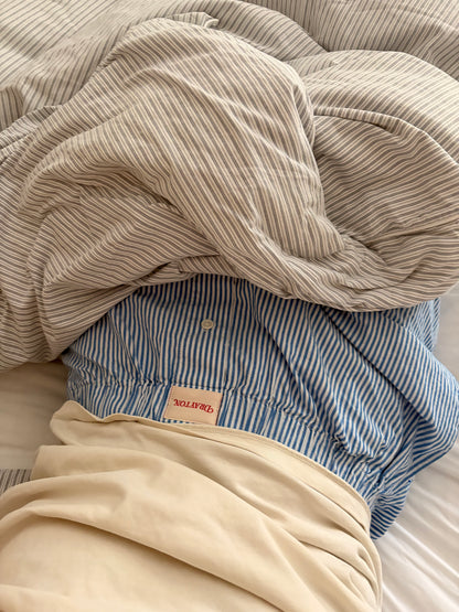 The Classic Pyjama Trouser – Royal Blue Oxford Stripe
