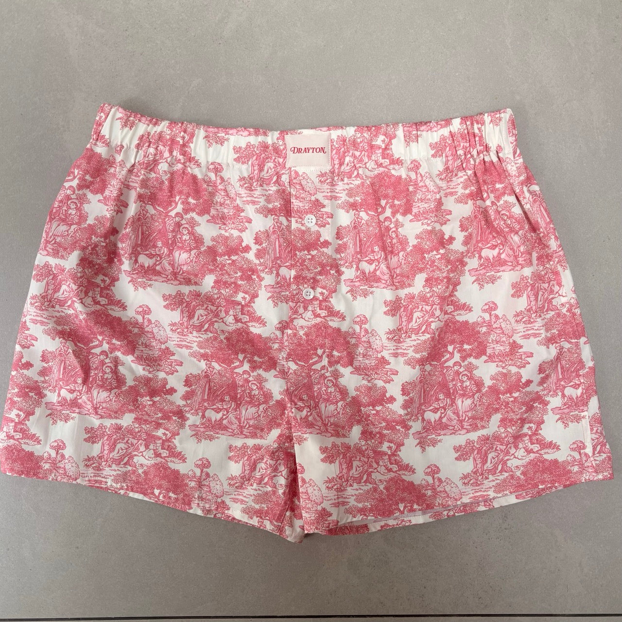 Toile de Jouy Boxer Shorts Set - 3 Pack Unisex Cotton Poplin, Made in England
