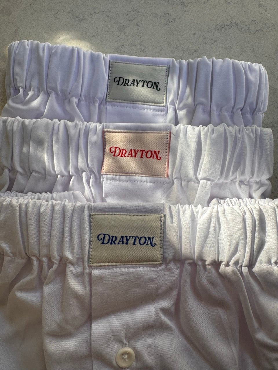 Classic White Boxer Shorts Set - Three Pack Unisex