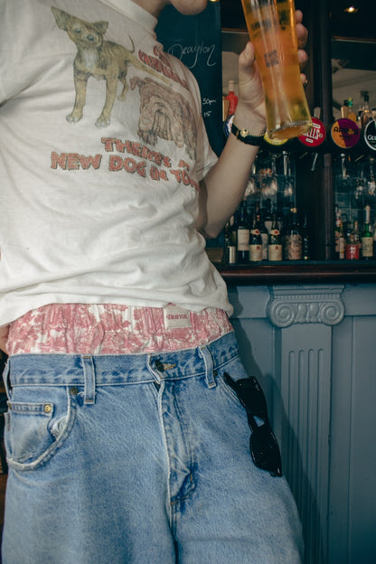 Classic Toile de Jouy Pink Unisex Boxer Shorts