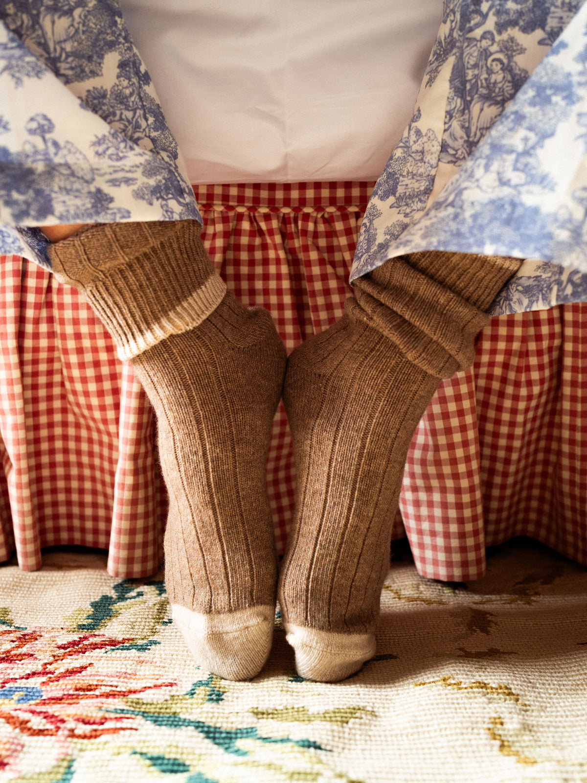 Kilve Biscuit Wool & Cashmere Socks