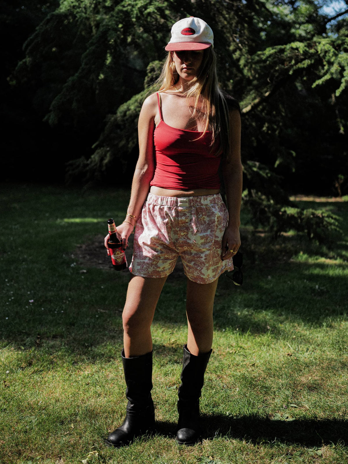 Toile de Jouy Pink Boxer Shorts